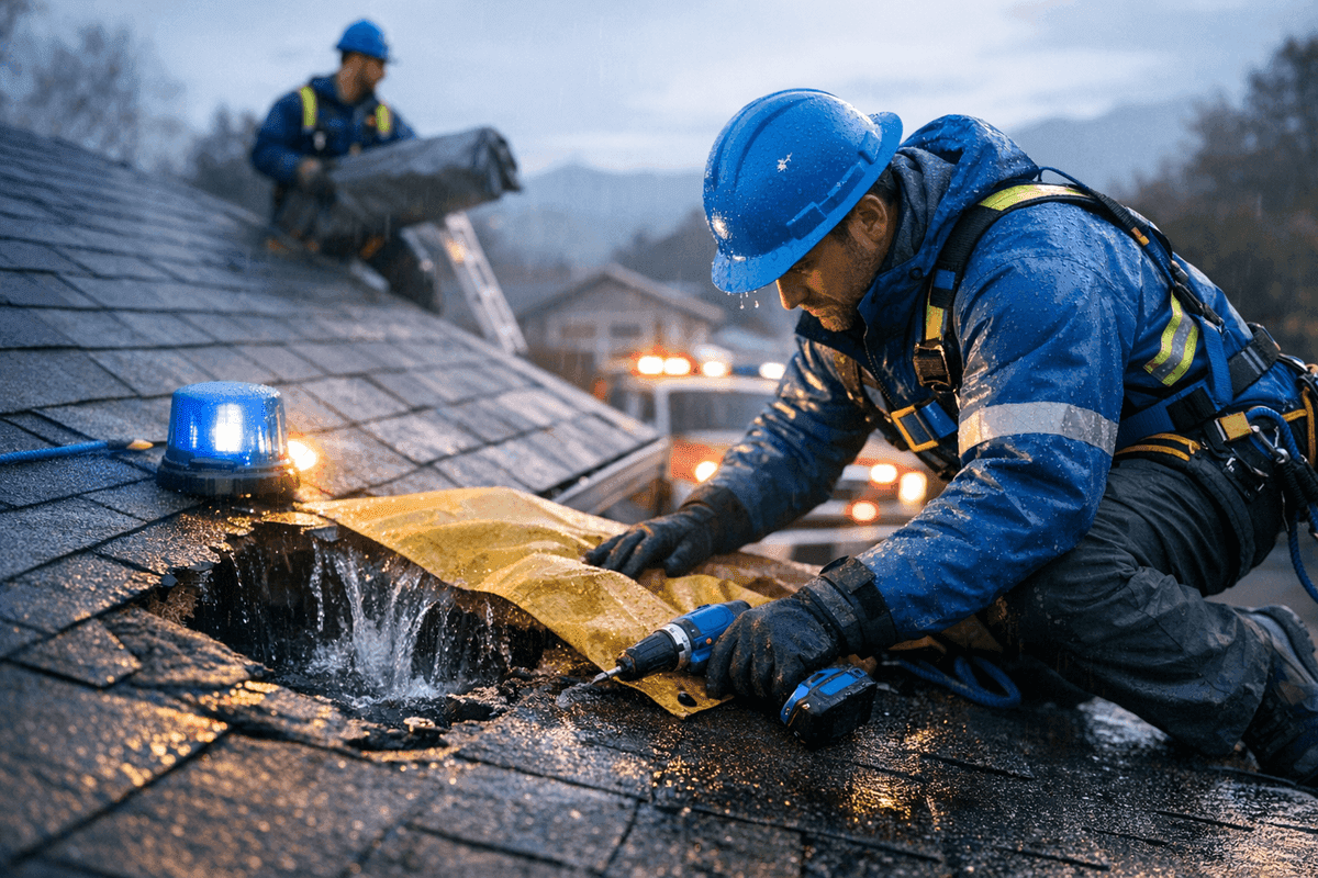 Emergency Services service by Reno Roofing