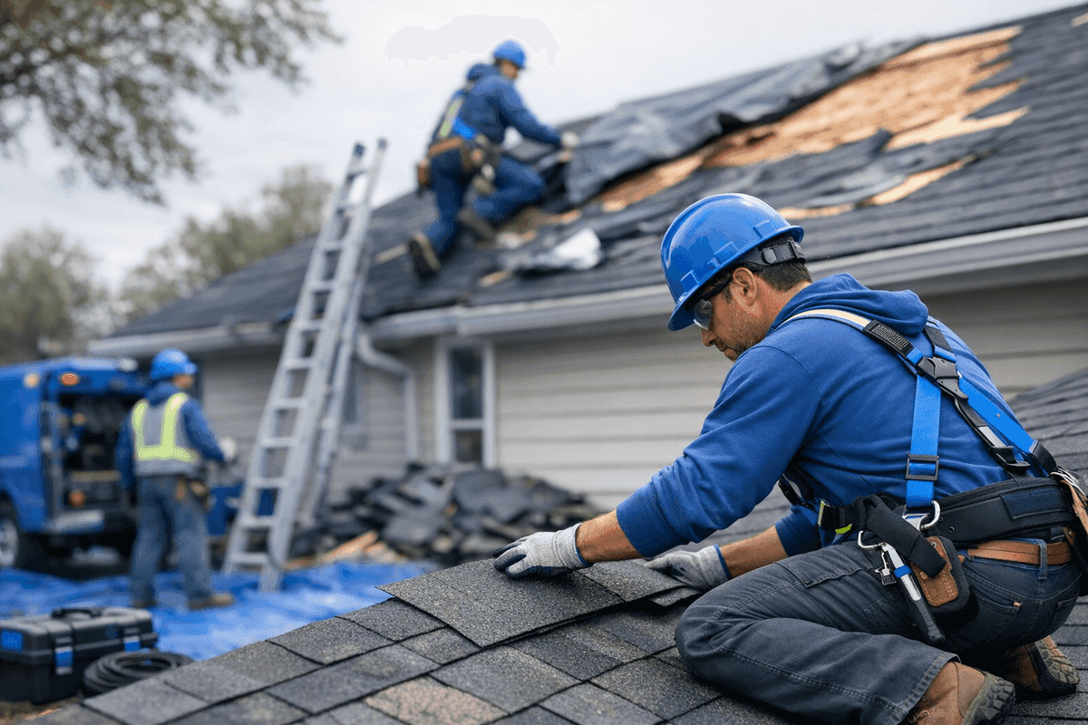 Storm Damage Restoration service by Reno Roofing